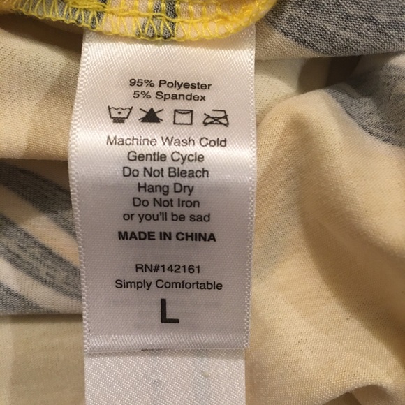 LuLaRoe Yellow Tank Top With Black Feather Print - Picture 5 of 6